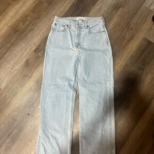 Abercrombie & Fitch Light Wash Straight Leg Jeans